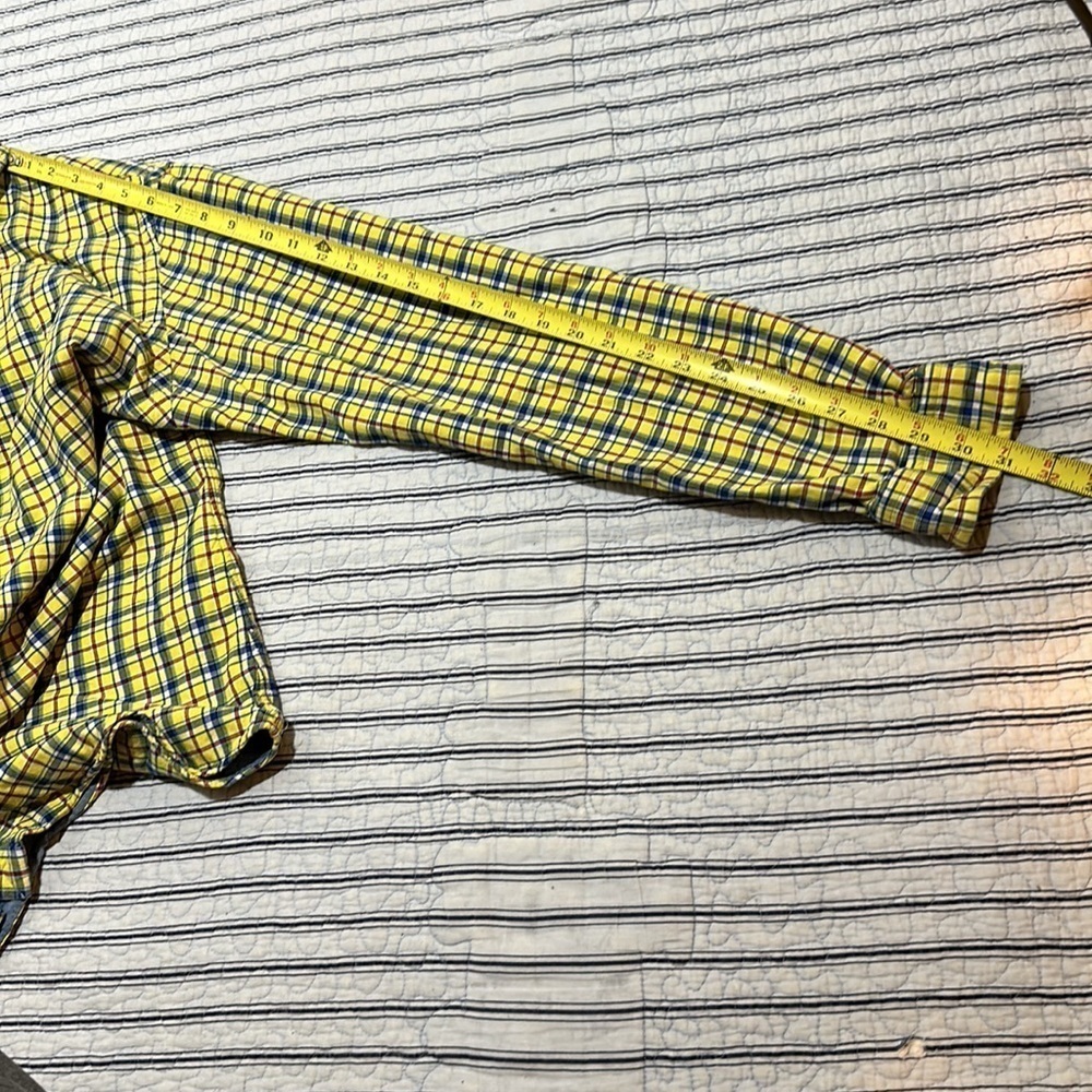 😊Ralph Lauren Men's Multi Color Double Lined Plaid Button-Down Shirt M - Picture 6 of 16